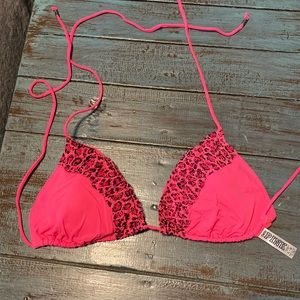 PINK triangle swim top